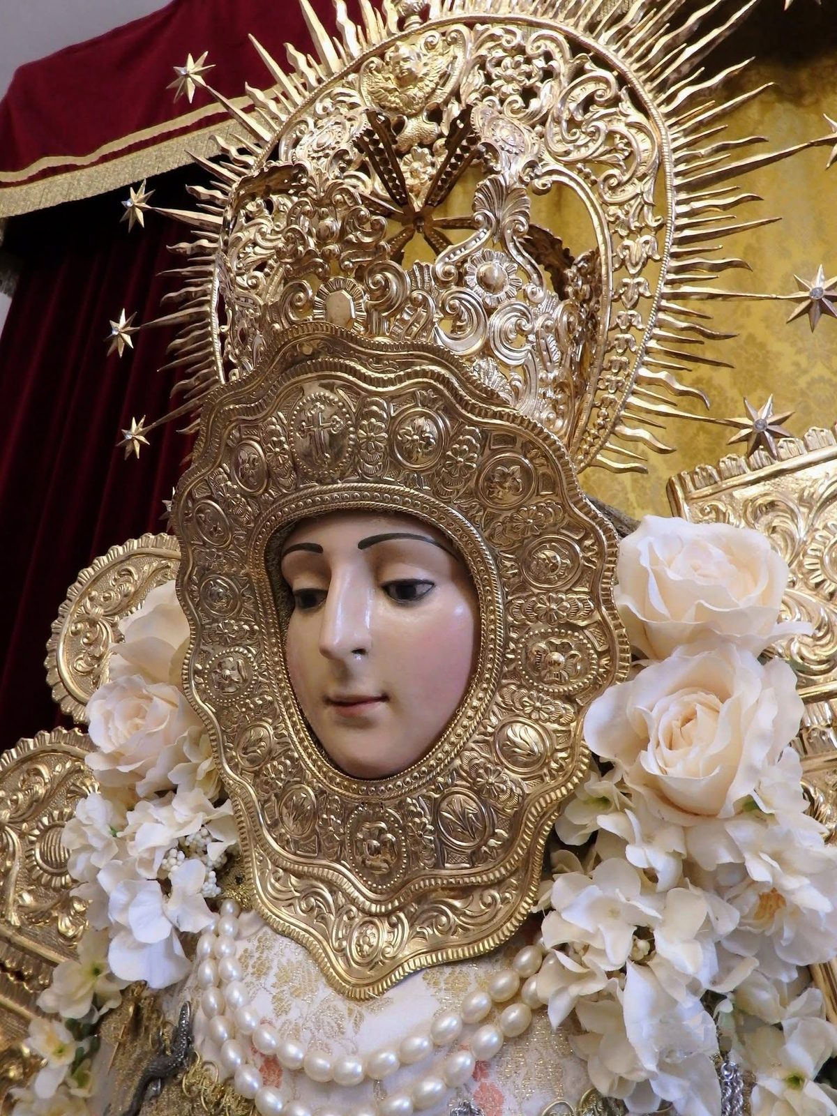 Rostro de la Virgen del Rocío